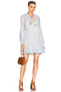 Ulla Johnson Helena Dress In Blue,stripes