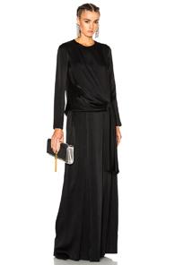 Lanvin Tie Front Top In Black