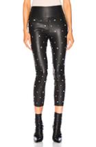 Sprwmn Swarovski Studded Capri Legging In Black