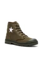 Givenchy Canvas Star Sneaker Boots In Green