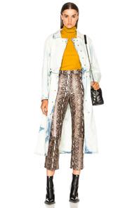 Esteban Cortazar Trench Coat In Blue