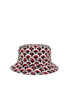 Valentino Printed Bucket Hat In Abstract,red