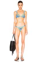 Camilla Double Strap Bikini In Blue,abstract