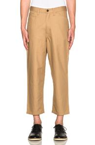 Junya Watanabe Cotton Twill Trousers In Neutrals