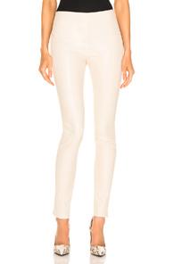 Helmut Lang Leather Legging In Neutral