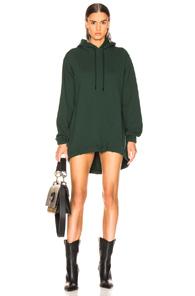 Cotton Citizen Milan Hoodie Dress In Green