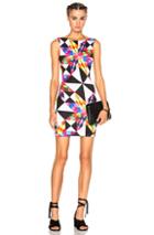 Mara Hoffman Modal Cut Out Back Dress In Pink,black,white,geometric Print