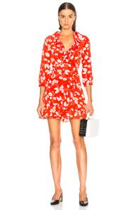 Rixo London Abigail Mini Dress In Floral,red