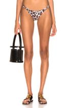 Caroline Constas Mykela Bikini Bottom In Animal Print,brown