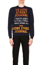 Loewe Street Journal Sweater In Blue