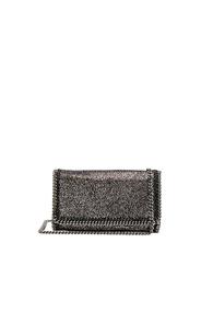 Stella Mccartney Falabella Specked Metallic Crossbody In Metallics