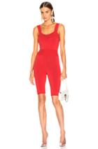Fleur Du Mal Knit Biker Short Set In Red