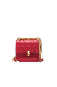 Fendi Small Logo Embossed Kan I In Red