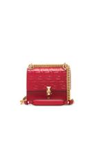 Fendi Small Logo Embossed Kan I In Red