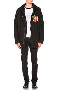 Saint Laurent Multipatch Parka In Black
