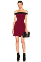 Roland Mouret Stretch Double Crepe Dress In Red