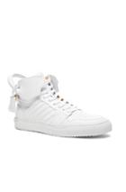 Buscemi 110mm Leather Sneakers In White