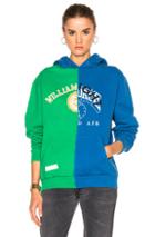 Off-white Reassembled Fleece Hoodie In Green,blue