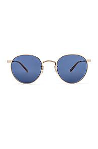 Garrett Leight Wilson M 49 In Blue,metallic