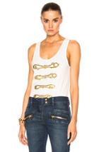 Pierre Balmain Sleeveless Tank Top In White