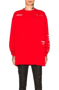 Unravel Racing Long Sleeve Skate Tee In Red