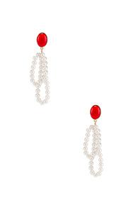 Magda Butrym Windflower Earrings In Red