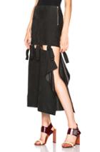 Acne Studios Hein Leather Skirt In Black