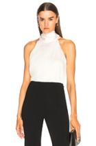 Galvan Signature Sash Neck Tunic Top In White