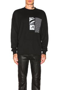 Alyx Flag Long Sleeve Tee In Black