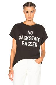 Madeworn No Backstage Passes Tee In Black