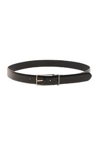 Maison Margiela Bright Calf Leather Belt In Black