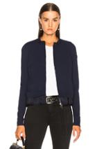 Moncler Maglia Tricot Cardigan In Blue