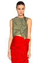 Isa Arfen Ruched Up Top In Green