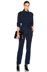 Carolina Ritzler Belted Jumpsuit In Blue