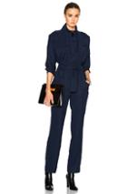 Carolina Ritzler Belted Jumpsuit In Blue
