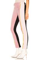 Haider Ackermann Side Stripe Two Tone Trousers In Black,pink