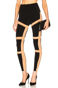 Norma Kamali Spliced Legging In Black