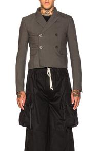 Rick Owens Glitter Jacket In Gray