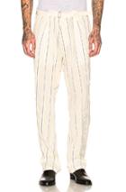 Haider Ackermann Casual Trousers In White,stripes
