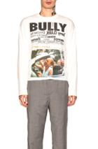 Enfants Riches Deprimes Long Sleeve Bully Print Tee In White