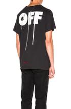 Off-white Silver Off Tee In Black