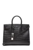 Saint Laurent Small Sac De Jour Embossed Carryall Bag In Black,animal Print