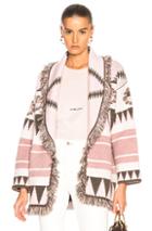 Alanui New Icon Oversized Jacquard Cardigan In Neutrals,geometric Print