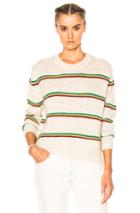 Isabel Marant Etoile Goya Striped Alpaca Knit Sweater In Neutrals,stripes