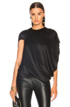 Jw Anderson Asymmetric Bonded Top In Black
