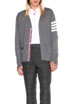 Thom Browne Classic V Neck Cardigan In Gray