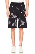 Thom Browne Racket Embroidered Sweat Short In Abstract,blue