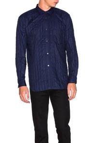 Comme Des Garcons Shirt Cotton Poplin Shirt In Blue