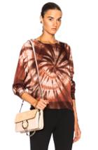 Enza Costa Easy Raglan Top In Brown,ombre & Tie Dye,red
