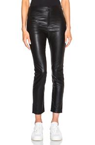 Isabel Marant Etoile Jeffrey Eco Leather Pants In Black